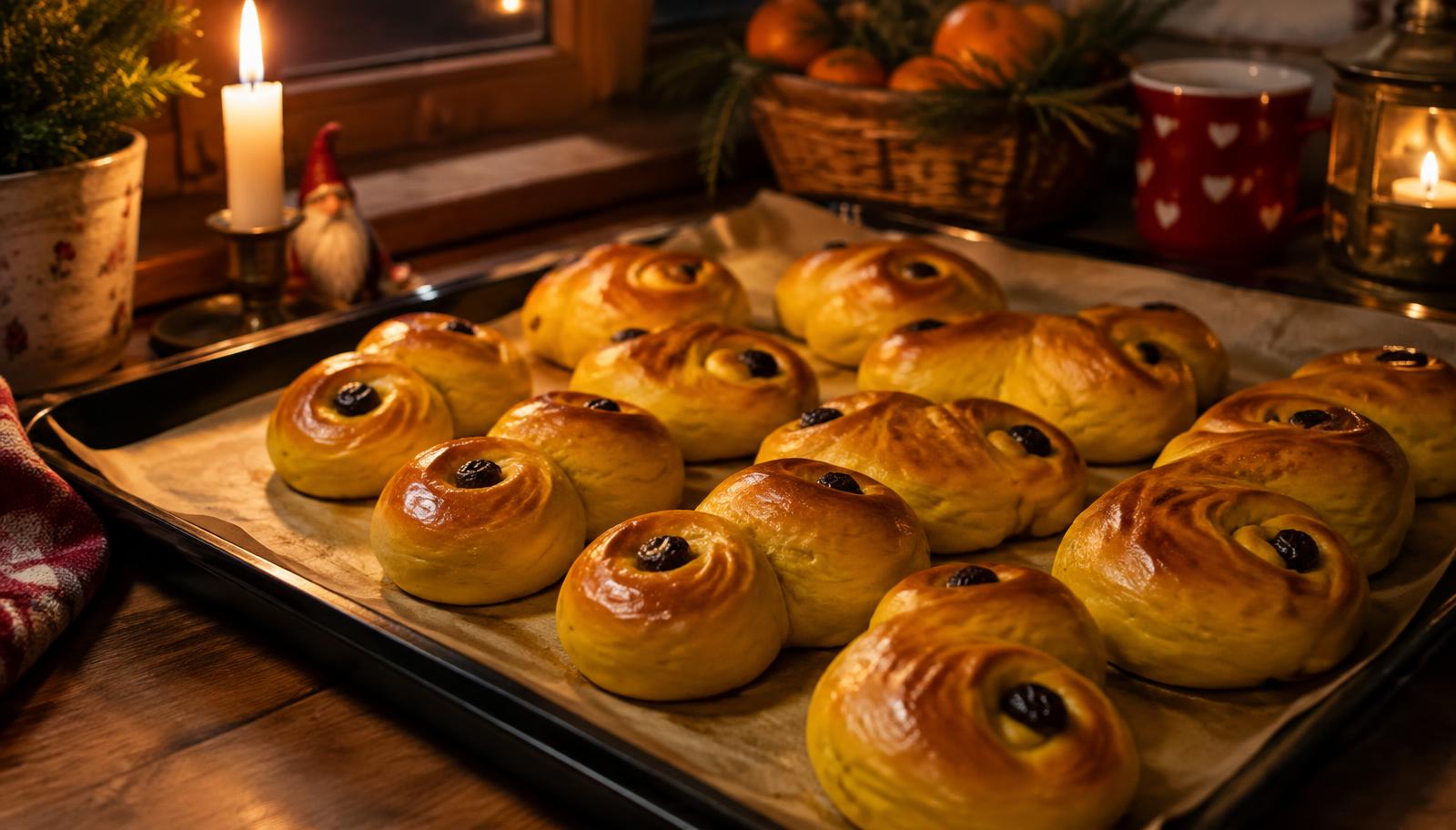 Recept: Saftiga lussebullar som inte blir torra