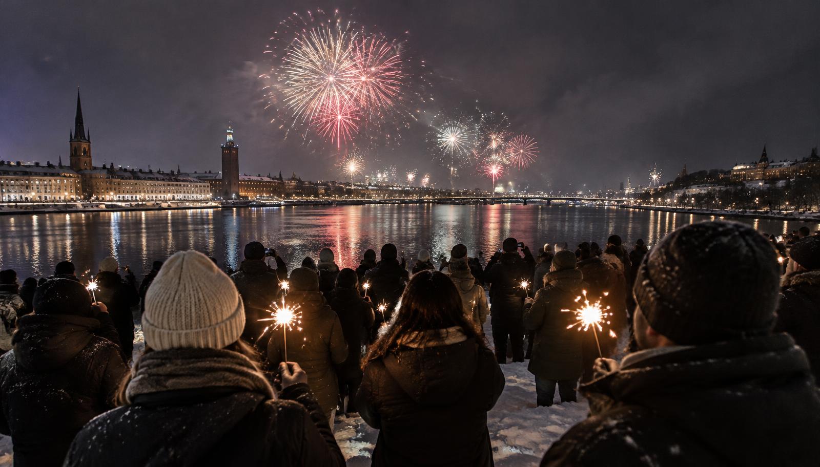 Nyår i Uppsala 2026 – middag, fyrverkerier och firande