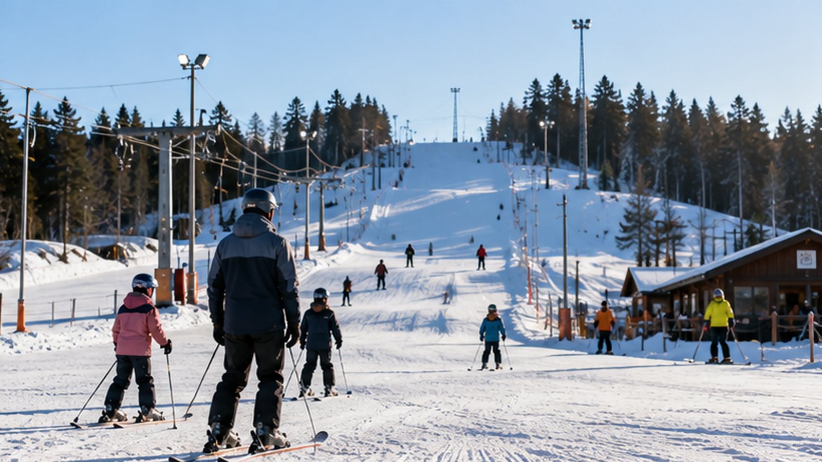 Skidåkning nära Uppsala vintern 2026